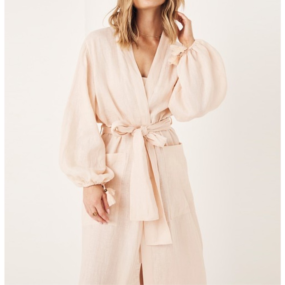 ISO Spell | Mae Linen Robe | S/M - Picture 5 of 11